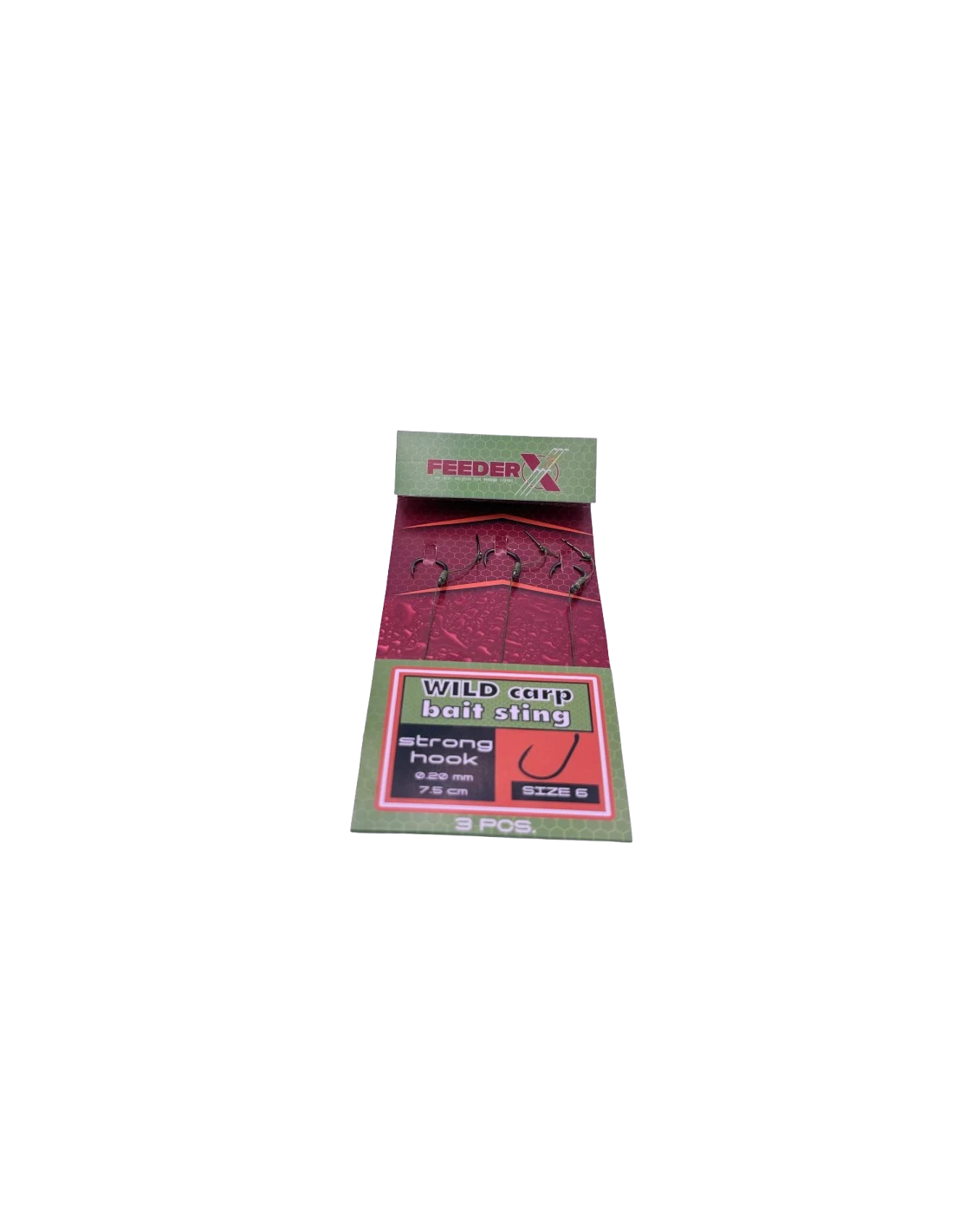 Monturi crap - FeederX - Carlige legate FeederX Wild Carp Hook Bait Sting SIZE 8