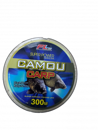 Fire crap - FIR MONOFILAMENT FL CAMOU CARP 300M 0.28MM/10.5KG
