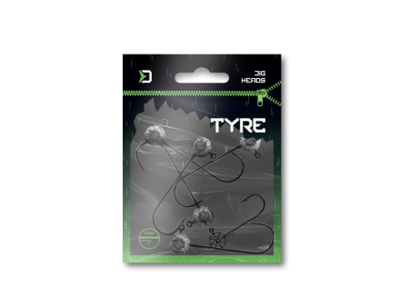 Jig rotund cu spin pentru năluci Delphin TYRE / 5 buc | 5g-2/0 [5]