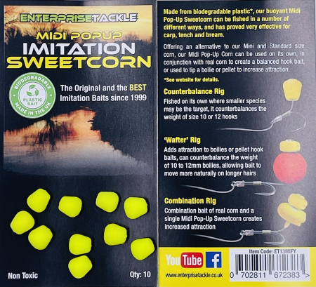 Momeli artificiale - MIDI POPUP SWEETCORN FLUORO YELLOW 10buc.