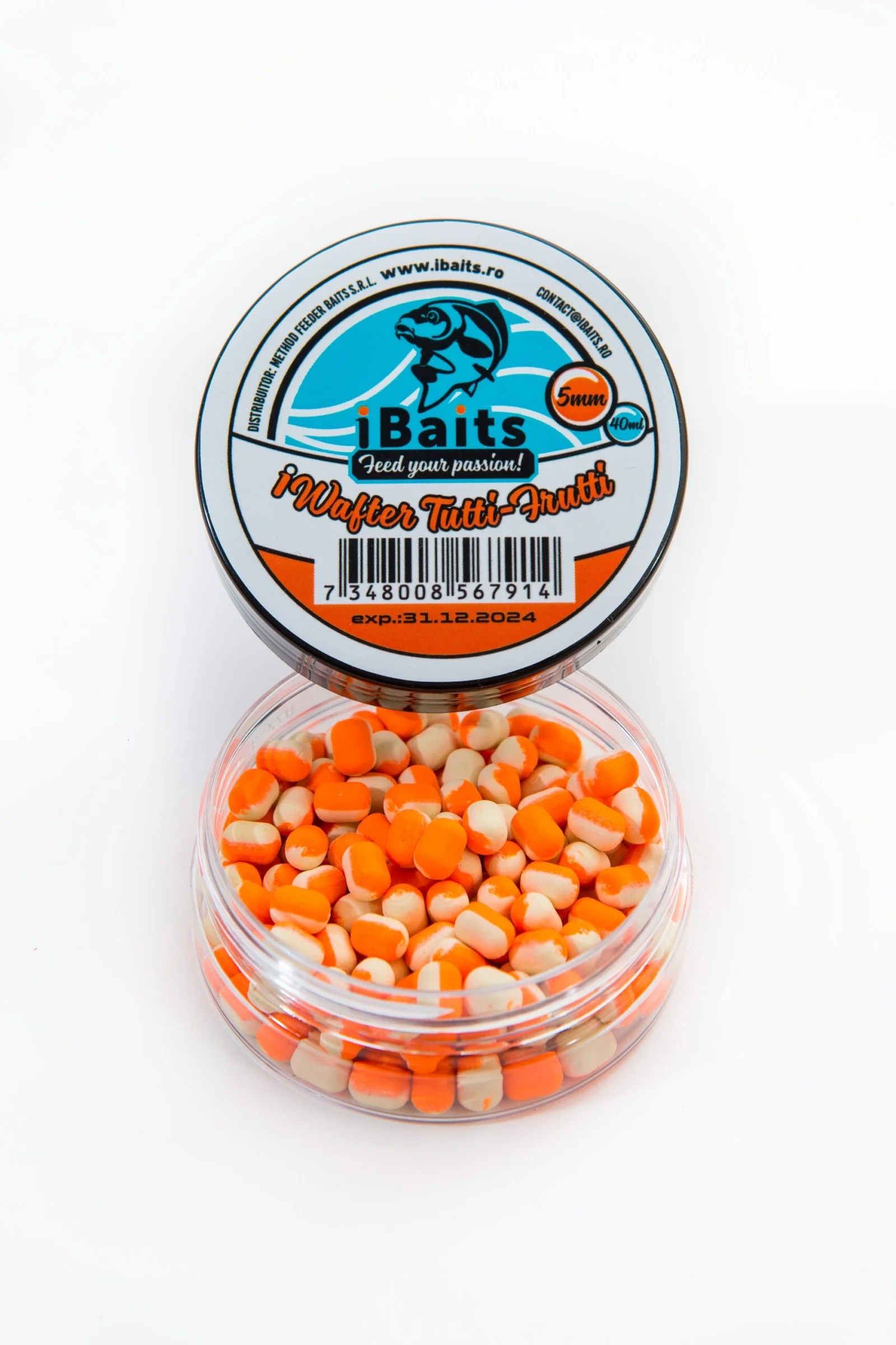 Boilies-uri critic echilibrate - MINI DUMBELL IWAFTER TUTTI FRUTTI 5X7MM 40 ML