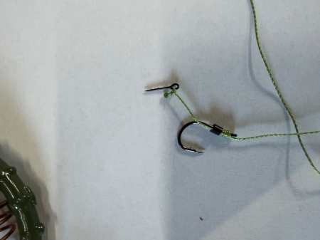 Montura Crap Caras cu 2 carlige nr 8 cu spin momitor 40gr leadcore 60lb [1]