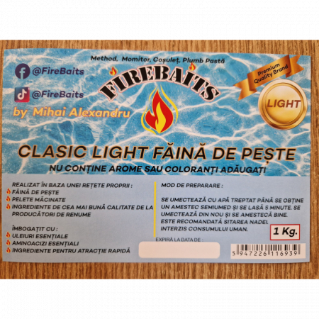 Nada Fire Baits Clasic Light Faina De Peste 1kg [1]
