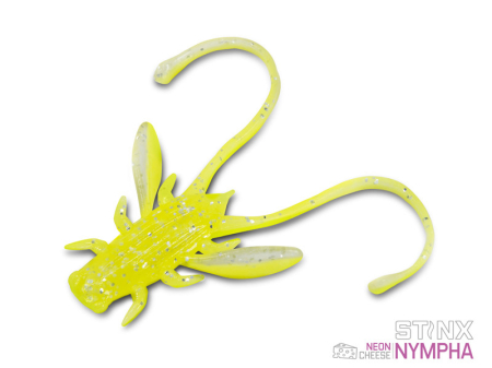 Pescuit la rapitori,spinning - Nălucă Soft Delphin B! Stinx NYMPHA / 20buc 2.5cm / NEON