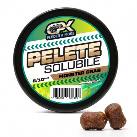 Boilies-uri critic echilibrate - Pelete CPK Solubile Feeder Monster Crab, 8-10mm