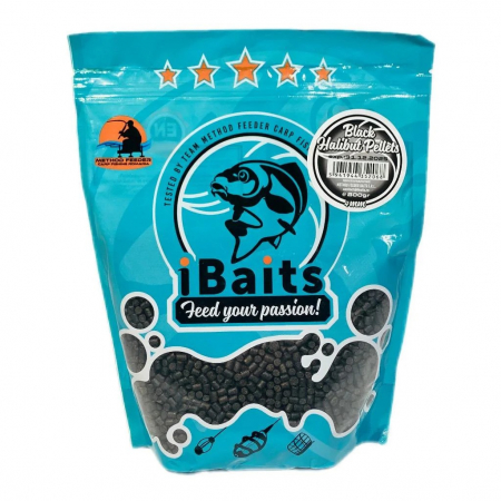 Pelete - PELETE PREMIUM BLACK HALIBUT PELLETS 4MM 800 G