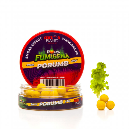 Nade si momeli - POP-UP FUMIGENA PORUMB (GALBEN) 8mm 25g