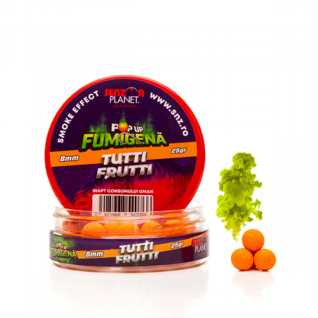 Boilies-uri pop-up - POP-UP FUMIGENA TUTTI FRUTTI (PORTOCALIU) 8mm 25g