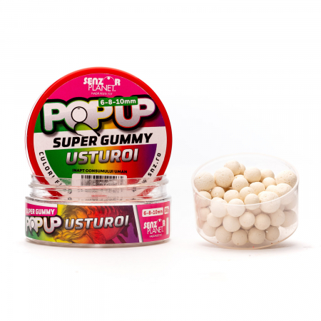 Boilies-uri pop-up - POP-UP USTUROI (ALB) 6-8-10mm 30g