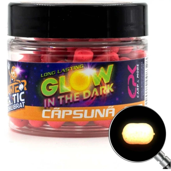 Boilies-uri critic echilibrate - Wafters Cpk Glow In The Dark Critic Echilibrate Uv, Capsuna, 8x10mm