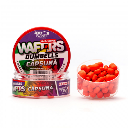 Boilies-uri critic echilibrate - WAFTERS DUMBELLS CAPSUNA (ROSU) 6-8-10mm 30g