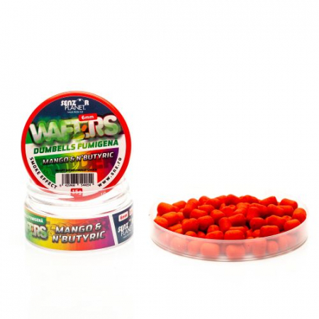 Nade si momeli - WAFTERS DUMBELLS FUMIGENA MANGO & N'BUTYRIC (PORTOCALIU) 6mm 15g
