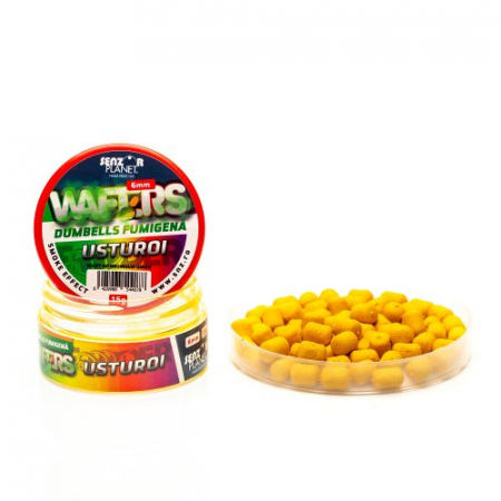 Boilies-uri critic echilibrate - WAFTERS DUMBELLS FUMIGENA USTUROI (PORTOCALIU) 6mm 15g