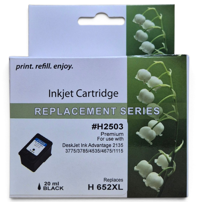 Cartus cerneala compatibil HP F6V25AE 652 black (negru) [5]
