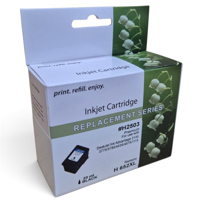 Cartus cerneala compatibil HP F6V25AE 652 black (negru) [3]