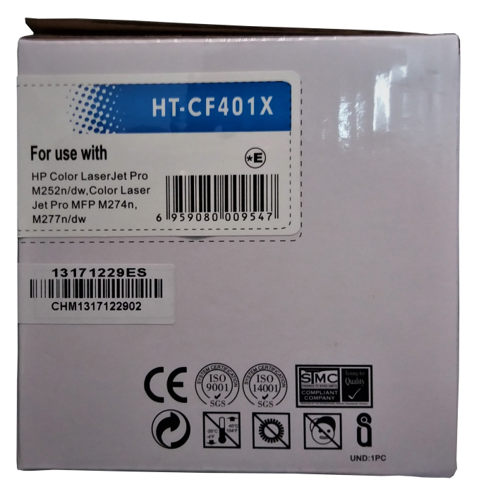 Cartus toner compatibil HP CF401X 201X cyan [2]