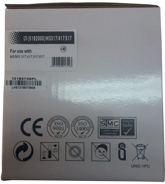 Cartus toner compatibil Lexmark 51B2000 MS317-MX317 [3]