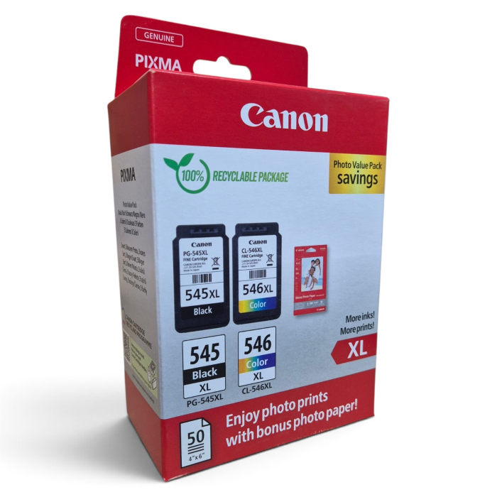 Combo-pack cerneala original Canon PG-545XL+CL-546XL black + tri-color [2]