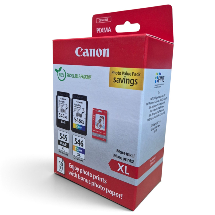 Combo-pack cerneala original Canon PG-545XL+CL-546XL black + tri-color [3]