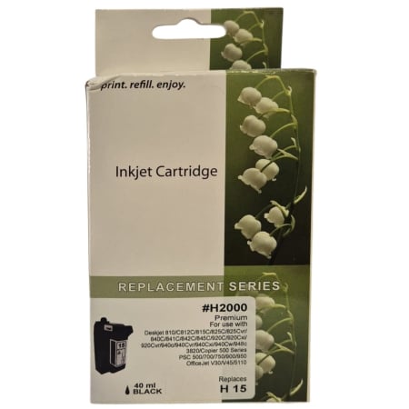 Cartuşe cerneală - Cartus cerneala compatibil HP C6615DE 15 black