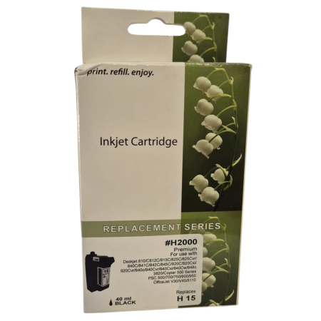 Cartuşe cerneală - Cartus cerneala compatibil HP C6615DE 15 black