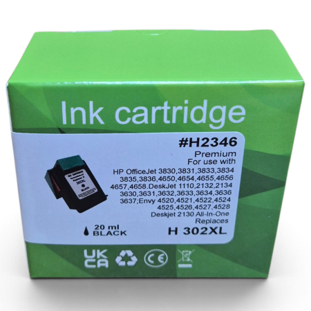 Consumabile compatibile - Cartus cerneala compatibil HP F6U68AE 302XL black (negru)