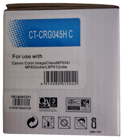 Cartus toner compatibil Canon CRG-045HC cyan [2]
