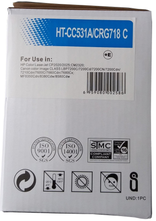 Cartus toner compatibil Canon CRG-718C cyan [1]