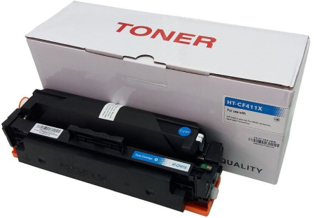 Consumabile compatibile - Cartus toner compatibil HP CF411X 410X cyan