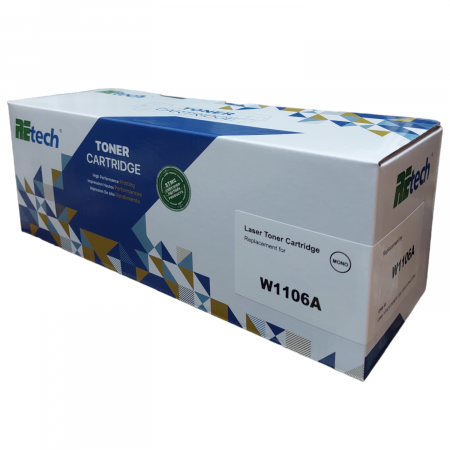 Cartuşe toner - Cartus toner Retech compatibil HP W1106A 106A black