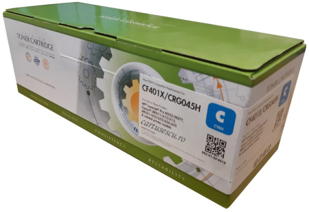 Cartuşe toner - Cartus toner Static Control compatibil HP/Canon CF401X/CRG-045HC cyan
