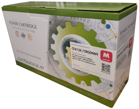 Cartuşe toner - Cartus toner Static Control compatibil HP/Canon CF413X/CRG-046HM magenta