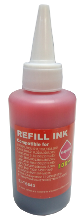 Piese şi accesorii - Flacon cerneala compatibila Epson C13T66434A L100 magenta