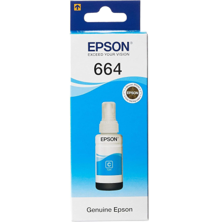 Piese şi accesorii - Flacon cerneala originala Epson C13T66424A 664 cyan