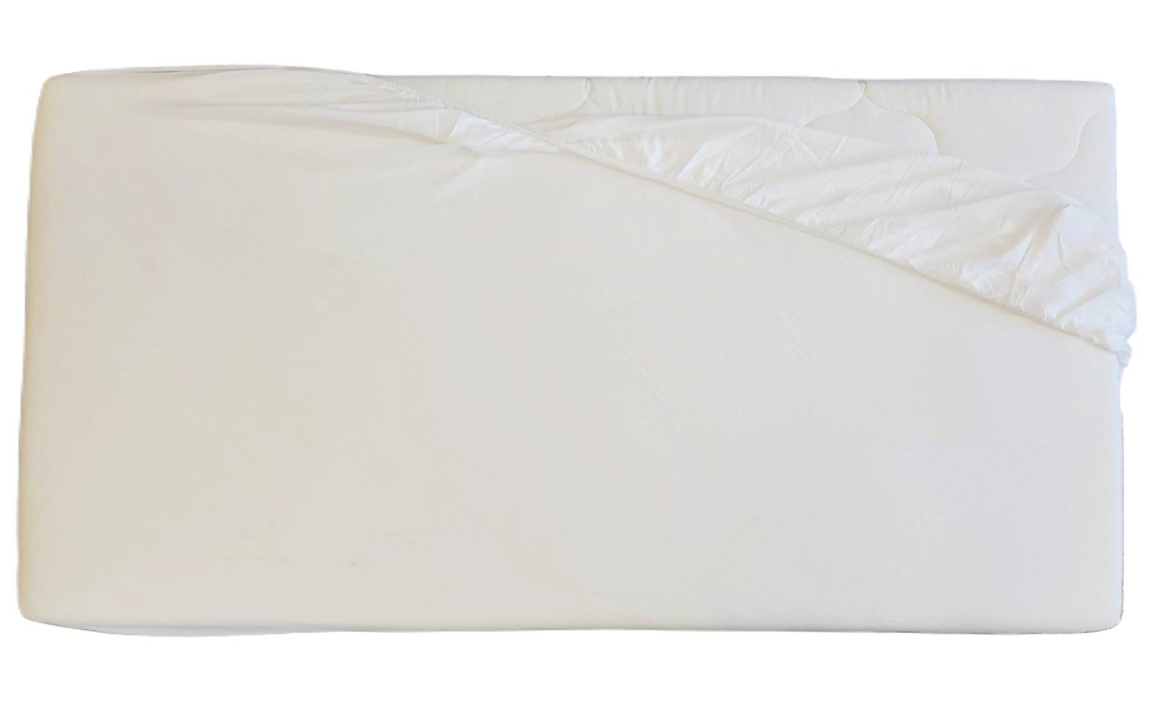 Cearceaf de pat Bumbac alb bebelusi si copii, cu elastic, 135x65 [7]