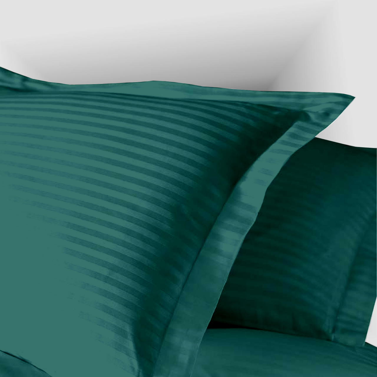 Fata de perna 40x40cm,damasc satinat,100% bumbac,verde petrol-H031 [1]