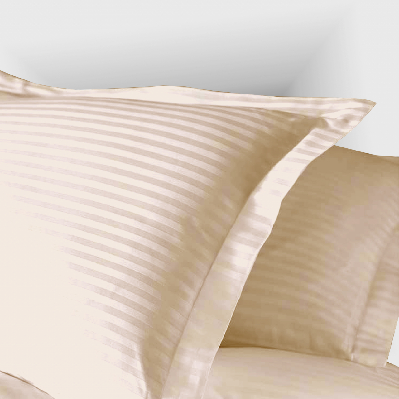 Fata de perna 40x40cm,damasc satinat,100% bumbac,cappuccino-H025 [1]
