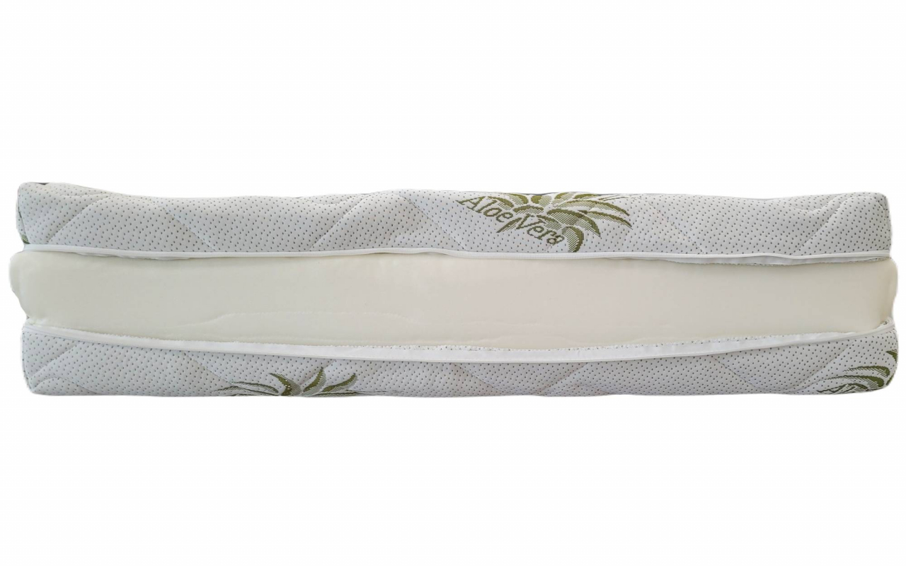 Husa saltea 100x200x25, Aloe Vera, matlasata, lavabila, detasabila, cu fermoar 4 laturi [3]