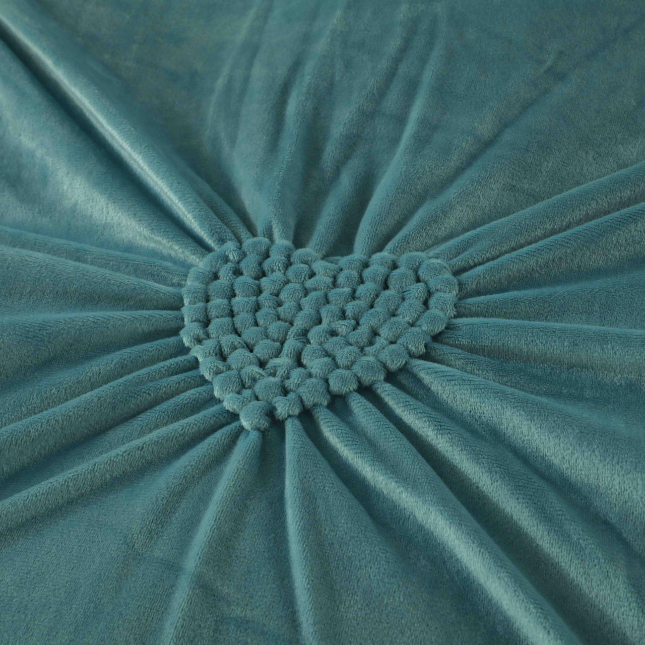 Lenjerie de pat din catifea cu inimi brodate,4 piese,turcoaz- A1373 [2]