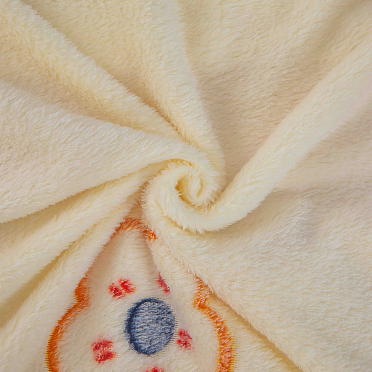 Lenjerie de pat dublu cocolino,4 piese, cearceaf cu elastic,crem cu flori-A1432 [4]