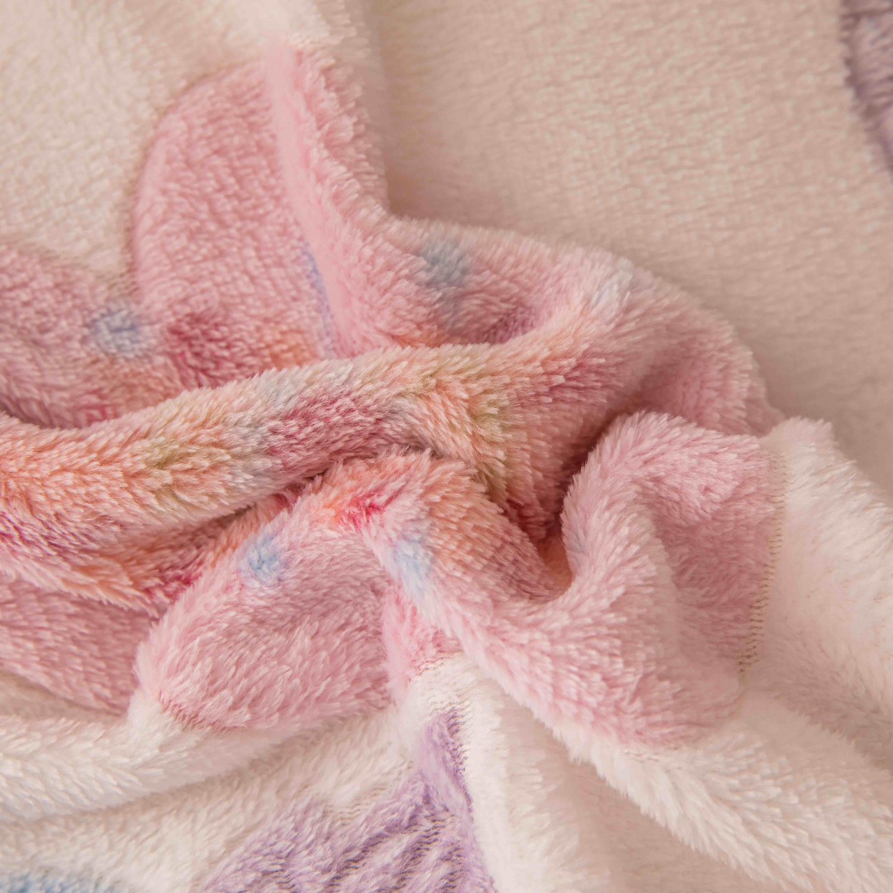 Lenjerie de pat dublu cocolino,4 piese cu elastic,alba cu floricele-A952 [4]