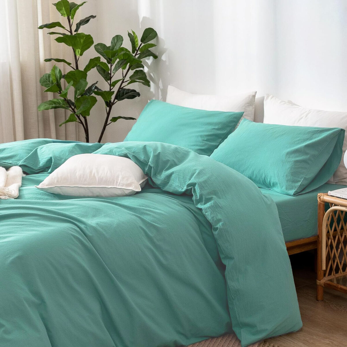 Lenjerie de pat Percalle,pat dublu, 6 piese, cearceaf pat clasic 240cm x 260cm, cearceaf pilota 200cm x 230cm, 2 fete perna 50 x 70,2 fete perna 70 x 70-PRCUNI3 [1]