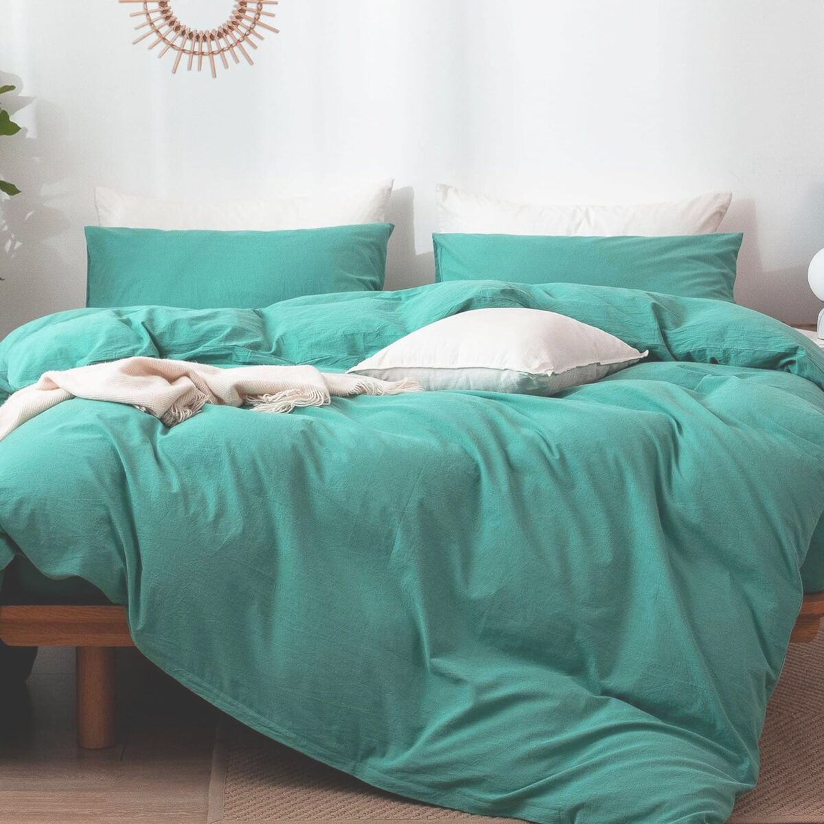 Lenjerie de pat Percalle,pat dublu, 6 piese, cearceaf pat clasic 240cm x 260cm, cearceaf pilota 200cm x 230cm, 2 fete perna 50 x 70,2 fete perna 70 x 70-PRCUNI3 [3]