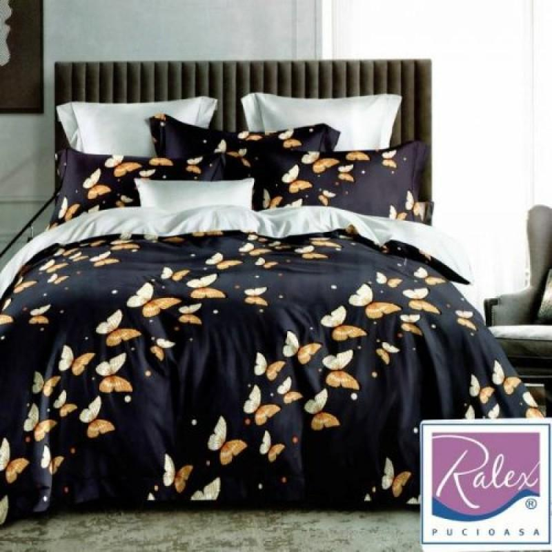Lenjerie pat dublu,bumbac finet,6 piese,cearceaf normal 220x240cm, cearceaf pilota 200x220cm, 2 fete de perna 50x70, 2 fete de perna 70x70-AZ-035 [1]