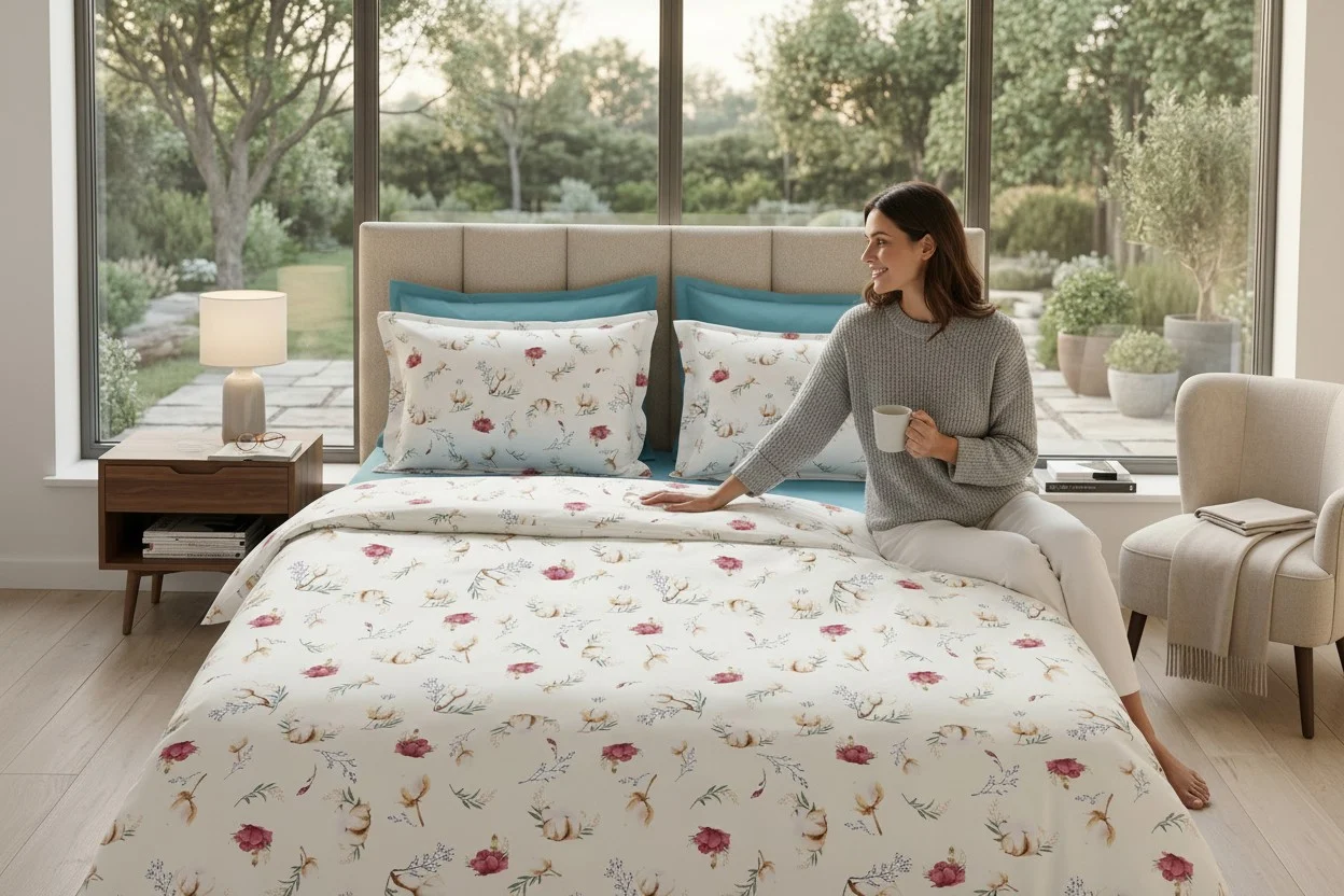 Lenjerie pat Ranforce 100% Cotton Pro (Petal Soft) [2]