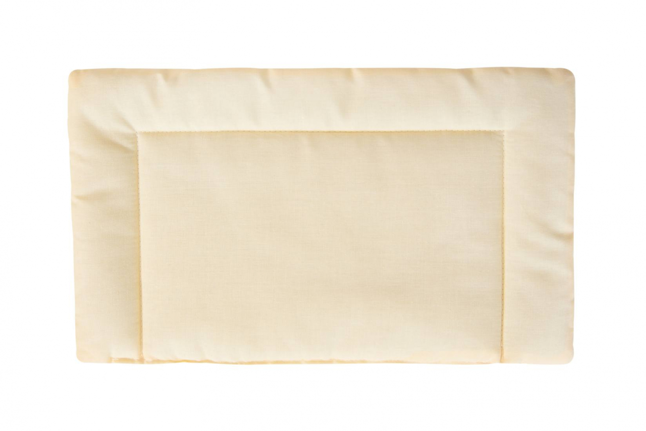 Lenjerie patut bebe, SomnART, cearceaf pat 60x120x10 cu elastic, cearceaf pilota 80x110, perna joasa 20x35, Galben [3]
