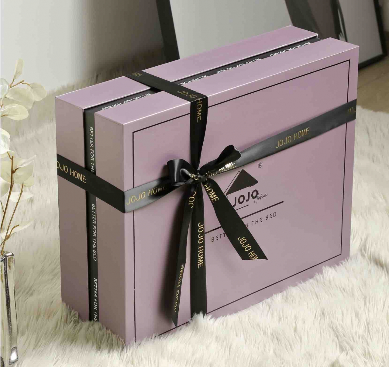 Patura de lux cu fermoar din blana artificala de nurca 200x230cm+2 fete de perna 50x50cm,bej cu negru, imprimeu cu dungi-F057 [11]