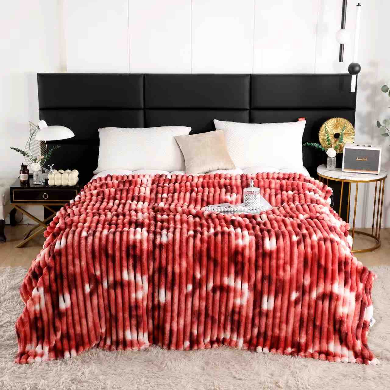 Patura cocolino gofrata 200x230cm Jojo Home,rosie-alba-F061 [1]