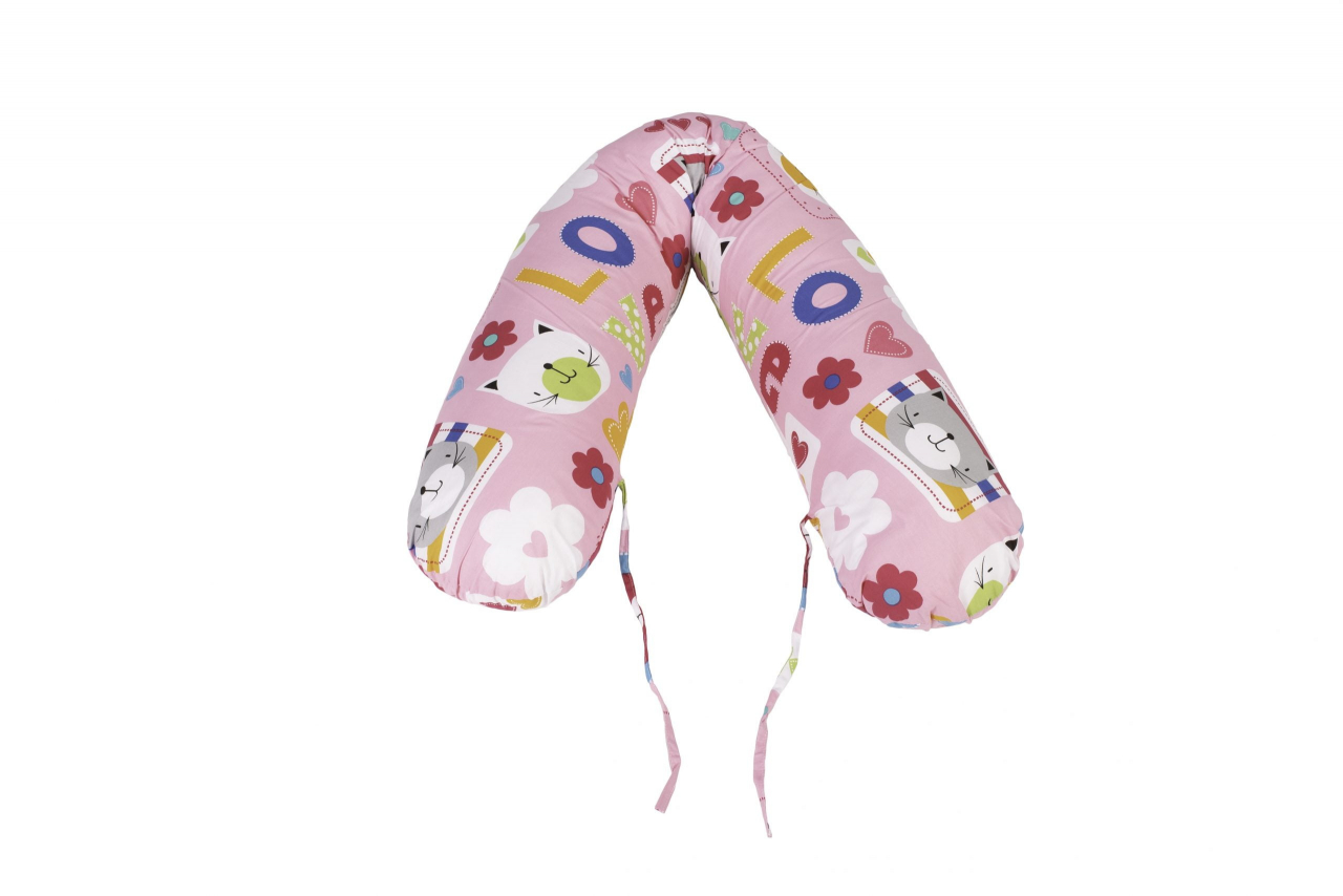 Perna 3 in 1 SomnArt de gravida si alaptare, model flori [2]