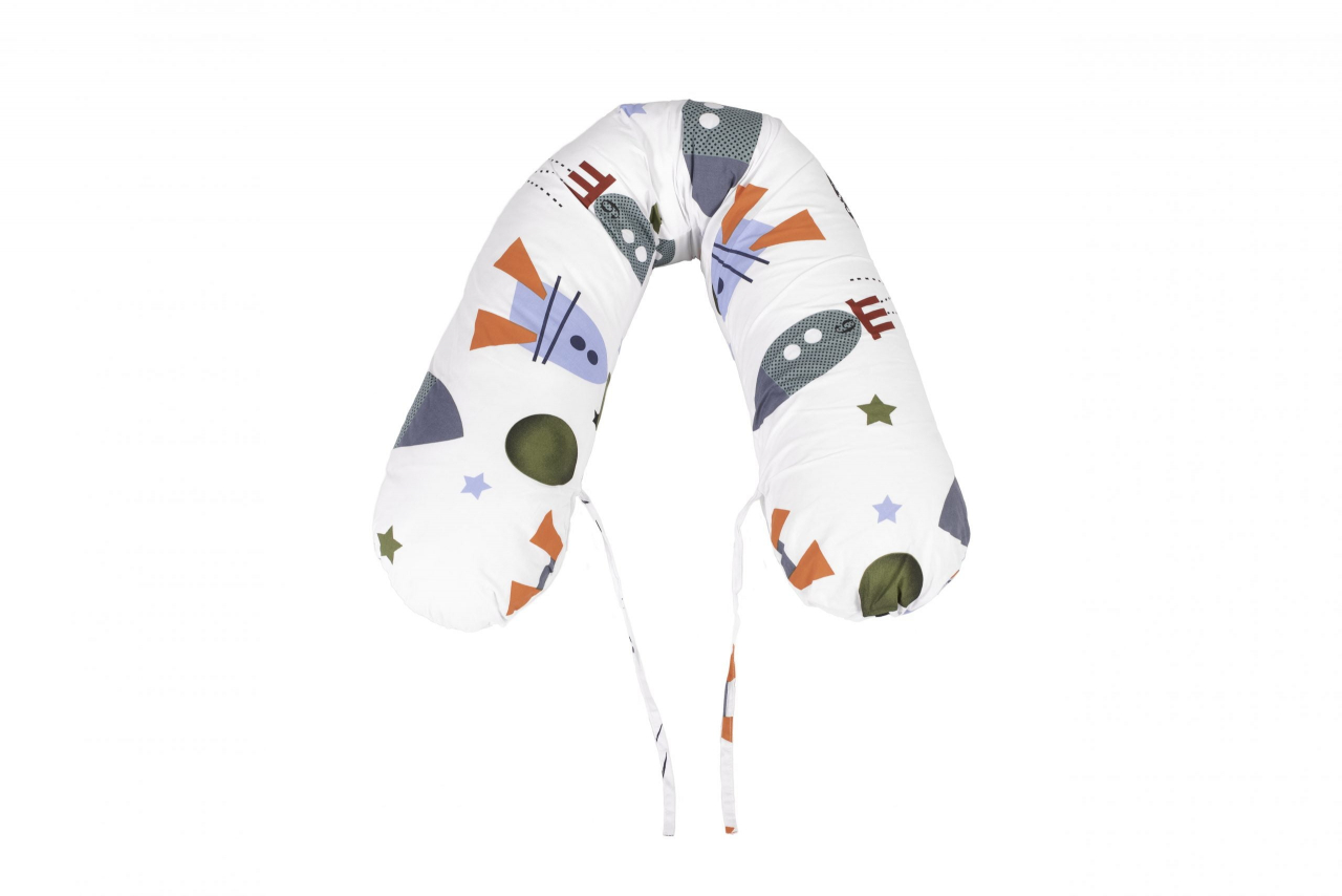 Perna 3 in 1 SomnArt de gravida si alaptare, model rachete [2]